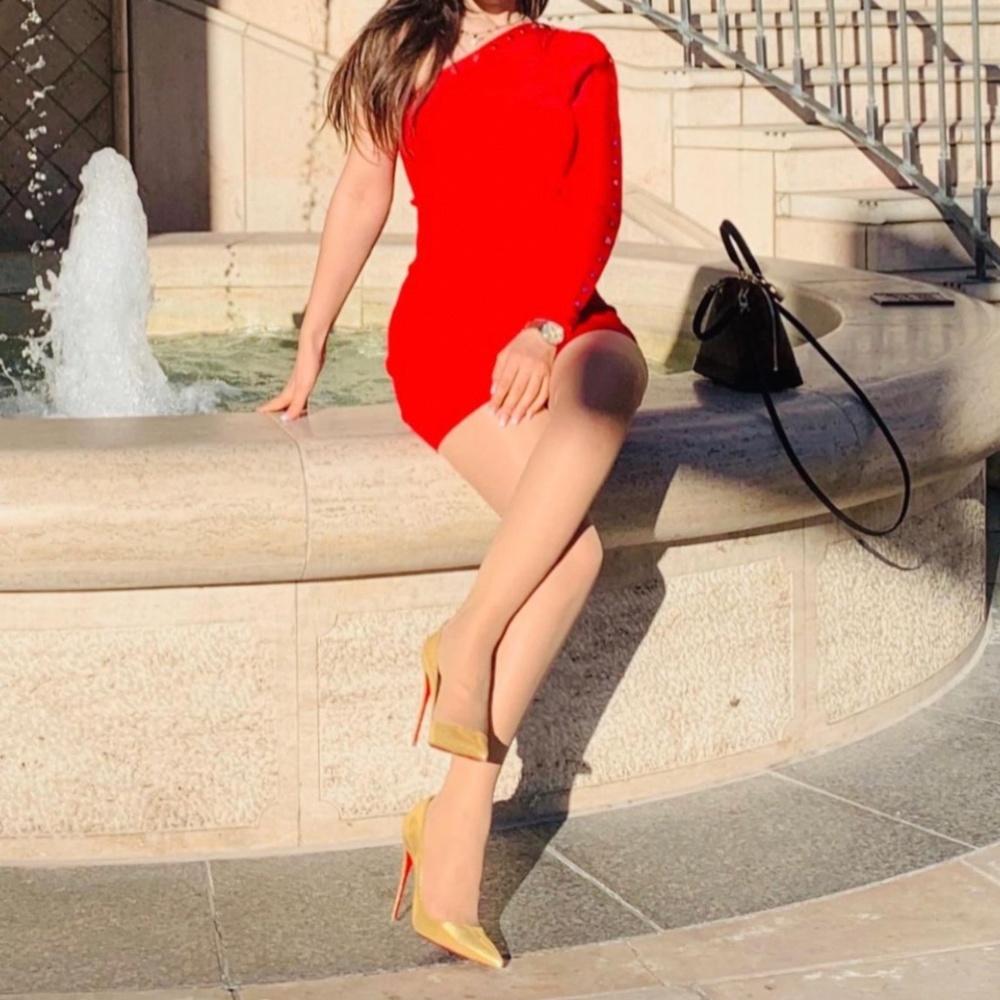 ALEXANDER WANG Asymmetrical long sleeve dress - Picture 2 of 3